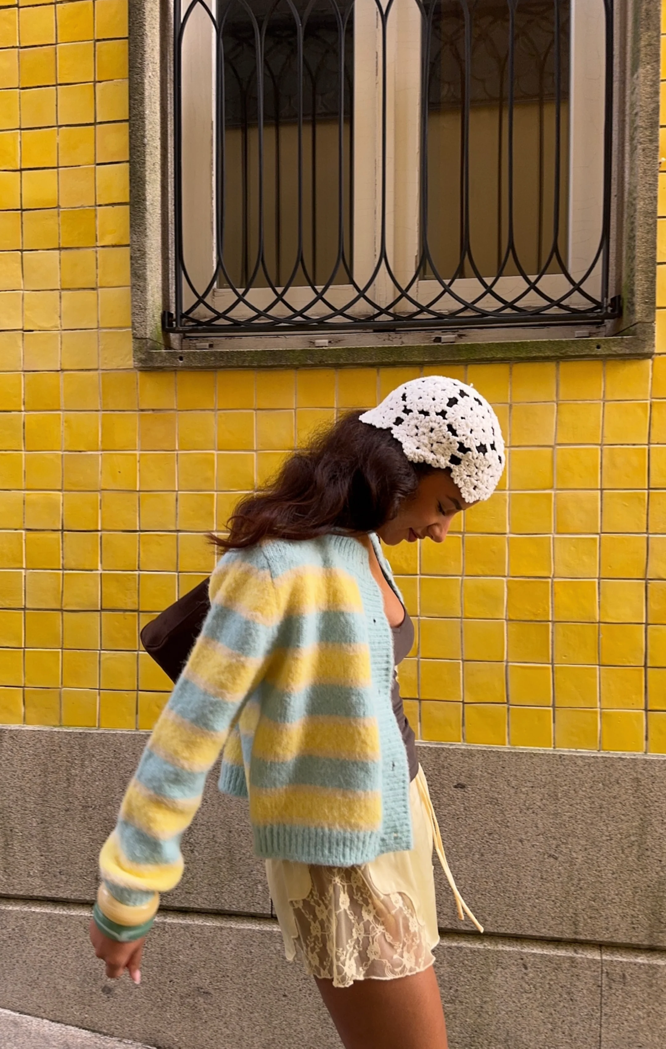 Blue & Yellow Darling Cardigan - Image 4
