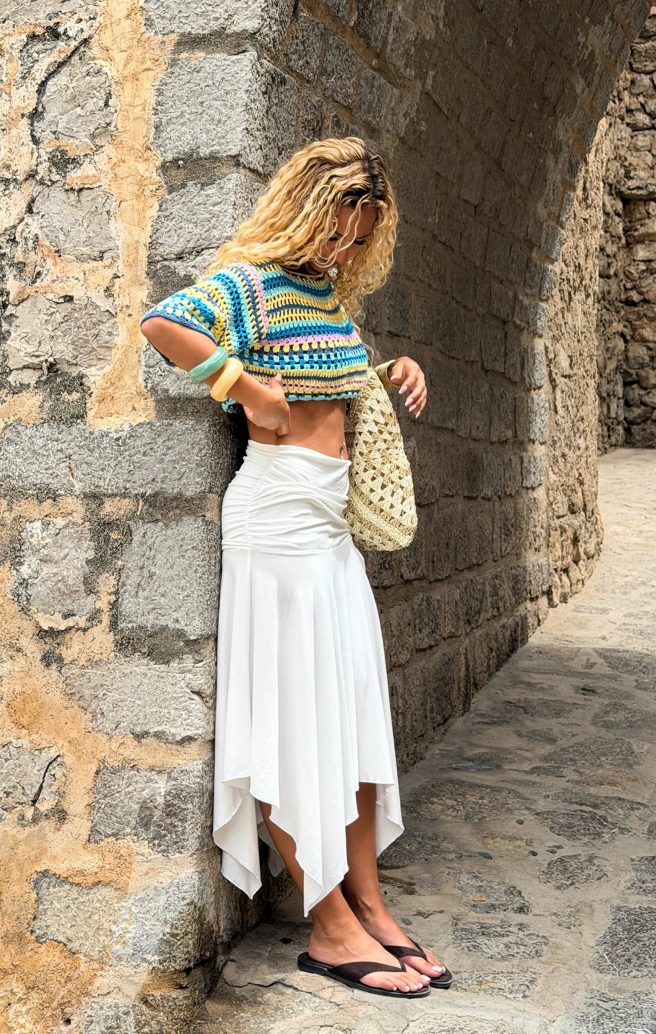 Cabana Crochet Crop Top - Image 7