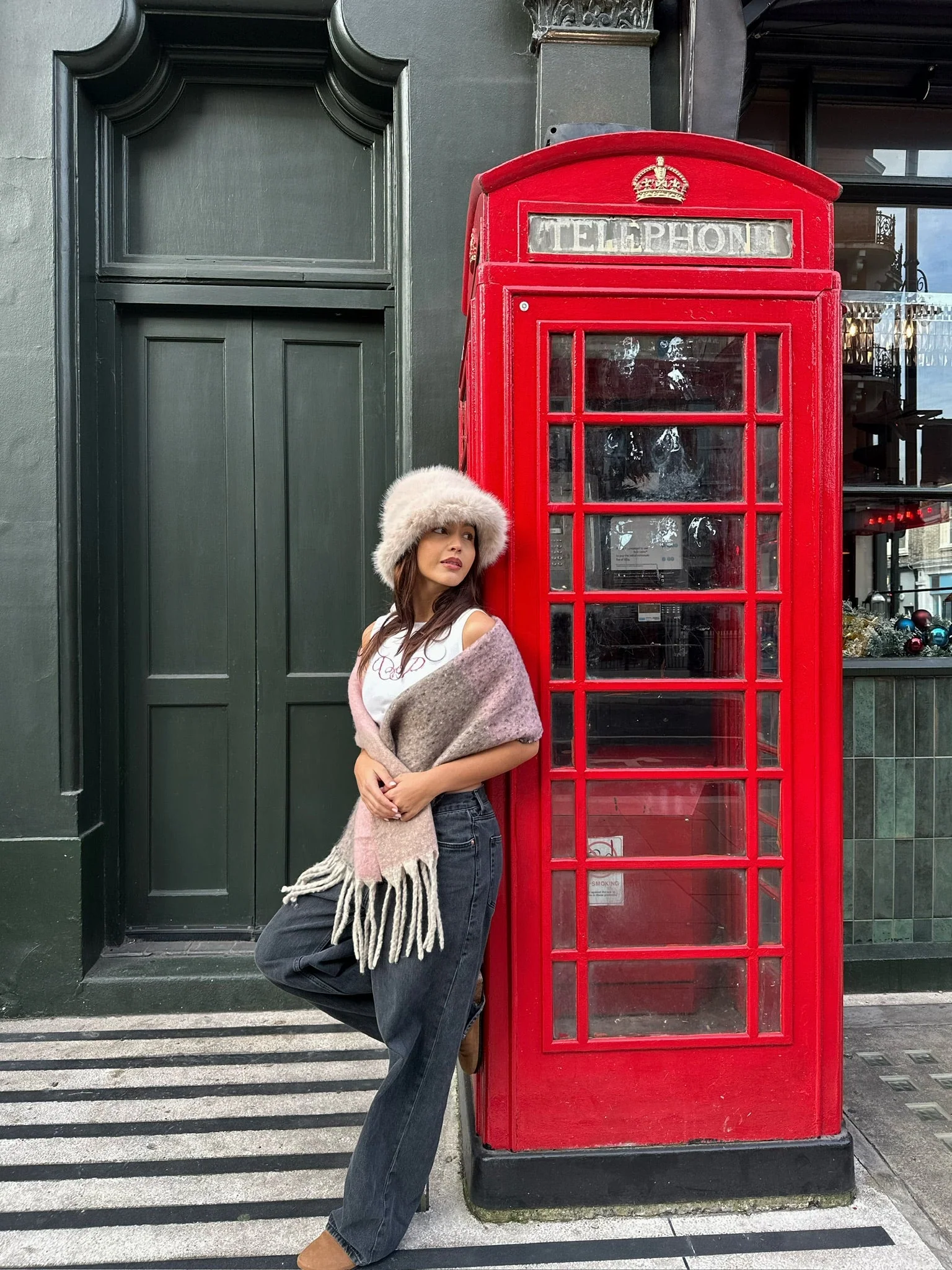 Cream Faux Fur Hat - Image 7