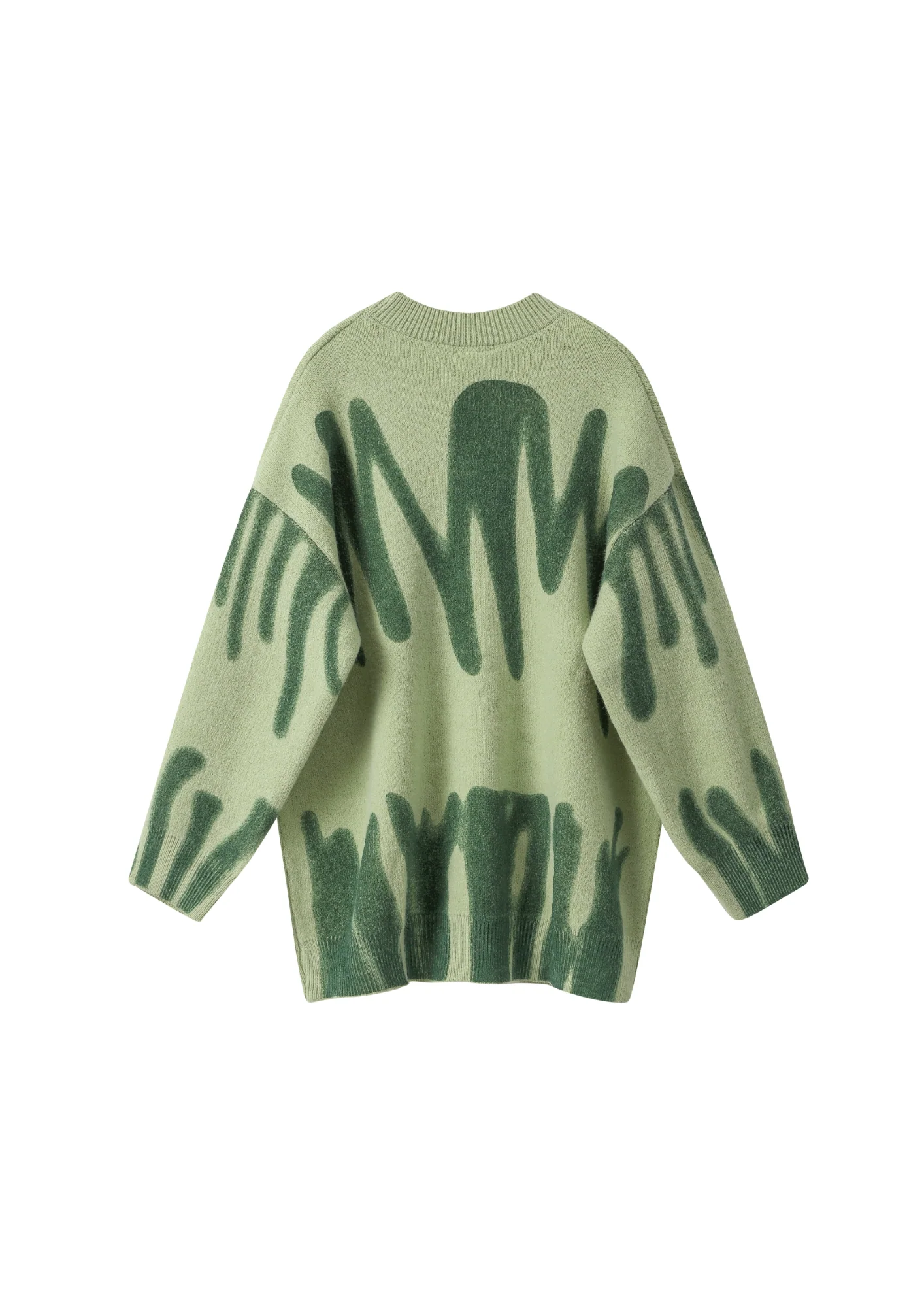 Double Green Poplar Paint Spill Jumper - Image 8