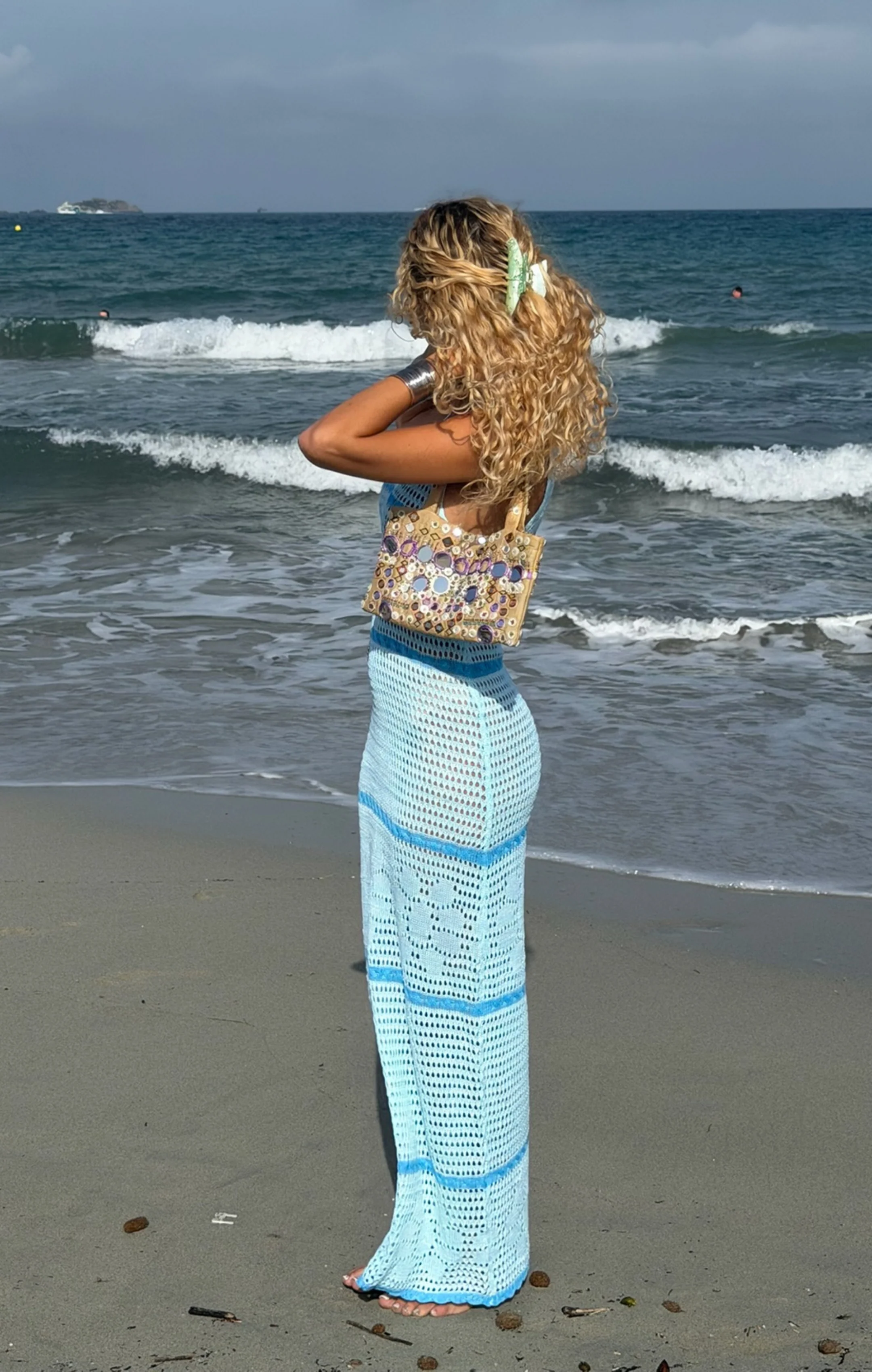 Oasis Crochet Maxi Dress - Image 3