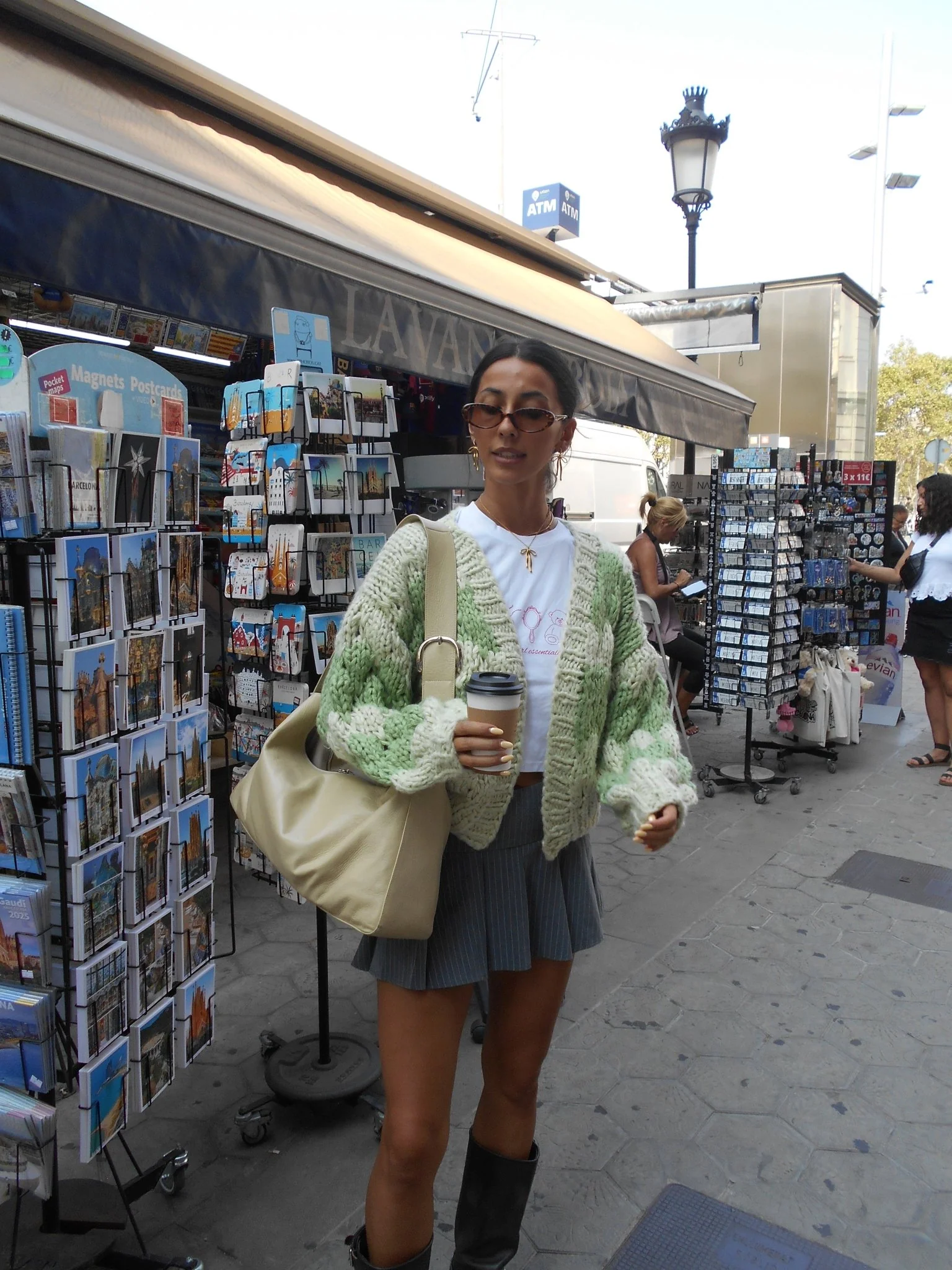 Pistachio Cream Hugs & Kisses Cardigan - Image 5